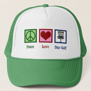 Peace Love Disk Golf Trucker Pet