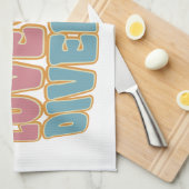 PEACE LOVE DIVERSITY serviettes de cuisine (Quart Plié)