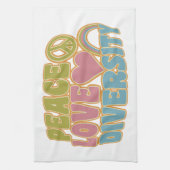 PEACE LOVE DIVERSITY serviettes de cuisine (Vertical)