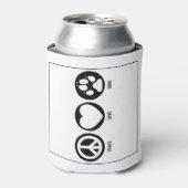 Peace Love Dogs Koelbox Blikjeskoeler (Blikje Voorkant)