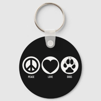 Peace Love Dogs Sleutelhanger
