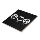 Peace Love Dogs Tile Tegeltje (Zijkant)