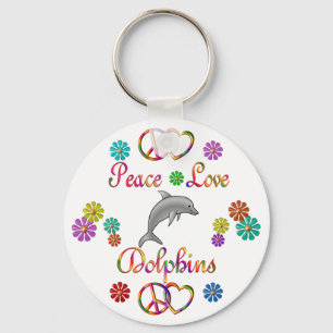 Peace Love Dolphins Sleutelhanger