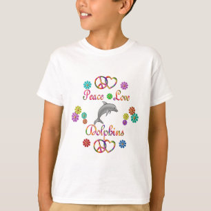 Peace Love Dolphins T-shirt