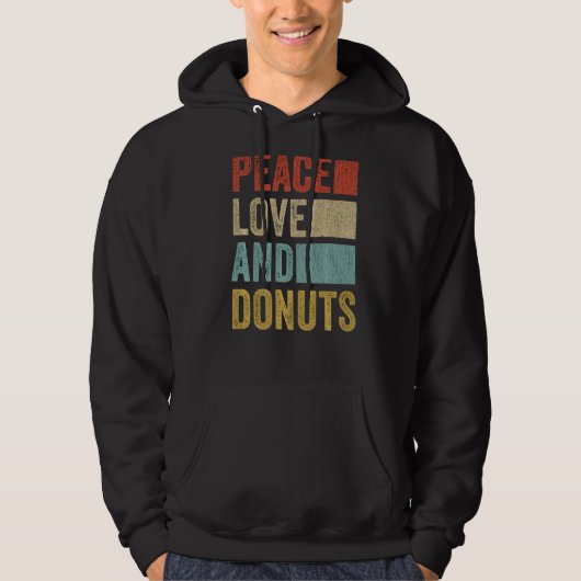 Peace Love Donuts Hoodie (Voorkant)
