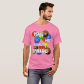 Peace Love Doughnuts Pride T-shirt (Voorkant volledig)