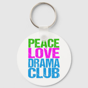 Peace Love Drama Club Cute Theater Group Sleutelhanger