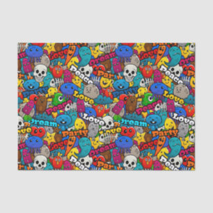 Peace Love Dream Abstracte Art Tissuepapier