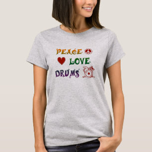 Peace Love Drums Rainbow Women's T-shirt