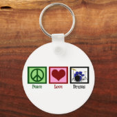 Peace Love Drums Sleutelhanger (Voorkant)