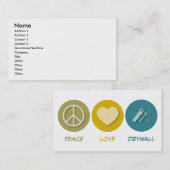 Peace Love Drywall Visitekaartje (Voorkant / Achterkant)