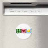 Peace Love Ducks Magneet (Insitu (Vaatwasser))