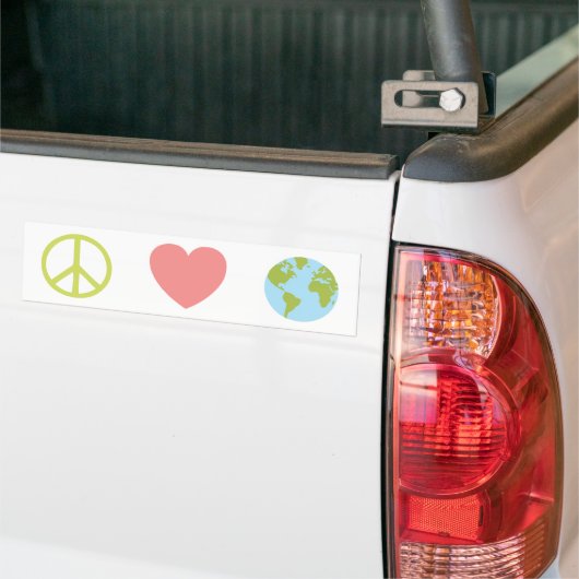 Peace Love Earth Bumpersticker (Op Truck)