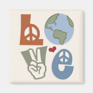 Peace Love Earth Magnet Magneet