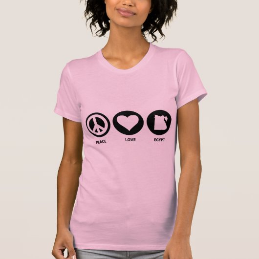 Peace Love Egypt T-shirt (Voorkant)