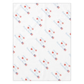 Peace Love en Puerto Rico Tafelkleed (Voorkant)