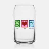 Peace Love Endoscopy Blikvorm Glas (Voorkant)