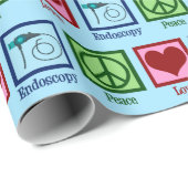 Peace Love Endoscopy Cadeaupapier (Rol Hoek)