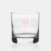 Peace Love Endoscopy Whisky Glas (Achterkant)