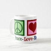 Peace Love Engineering Cute Engineer Gears Koffiemok (Voorkant links)