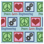 Peace Love Engineering Cute Engineer Stof (Close Up)