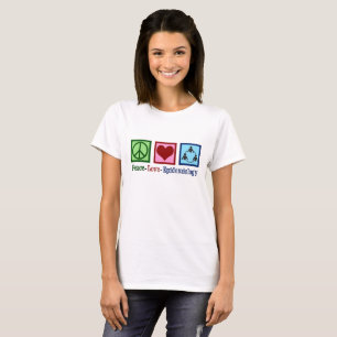 Peace Love Epidemiology - Cool Epidemiologist T-shirt