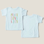 Peace Love et Joy Whimsical Holiday (Design Recto & Verso)