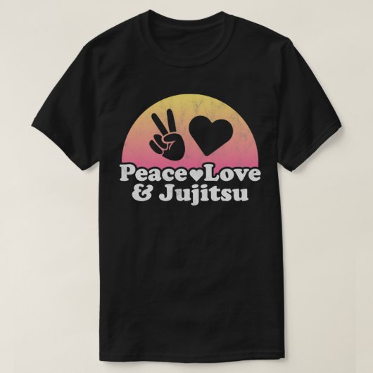 Peace Love et Jujitsu JiuJitsu JuJitsu Pullover (Design devant)
