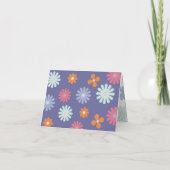 Peace Love et la carte hippie Merci des années 197 (Dos)