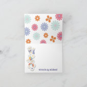 Peace Love et la carte hippie Merci des années 197 (Intérieur)