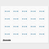 Peace Love Facebook Ronde Sticker (Vel)
