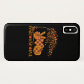 Peace Love Fall Pumpkin Autum Happy Fall Case-Mate iPhone Case (Achterkant (horizontaal))