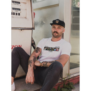 Peace Love Family   Aangepaste moderne fotografie T-shirt