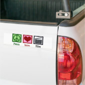 Peace Love Film Bumpersticker (Op Truck)