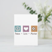 Peace Love Films Briefkaart (Staand voorkant)