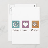 Peace Love Films Briefkaart (Voorkant / Achterkant)