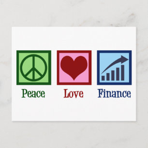 Peace Love Finance Briefkaart