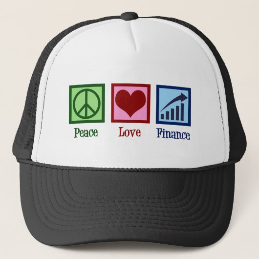 Peace Love Finance Trucker Pet (Voorkant)