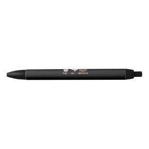 Peace Love Firefighter Lovers Brandweergeschenke Zwarte Inkt Pen