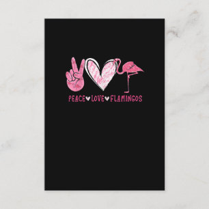 Peace Love Flamingo   Flamingo Lover Informatiekaartje