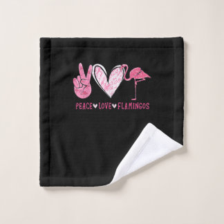 Peace Love Flamingo | Flamingo Lover Washandje
