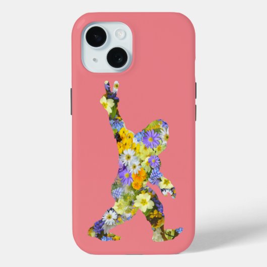 Peace Love Floral Bigfoot Case-Mate iPhone Case (Achterkant)
