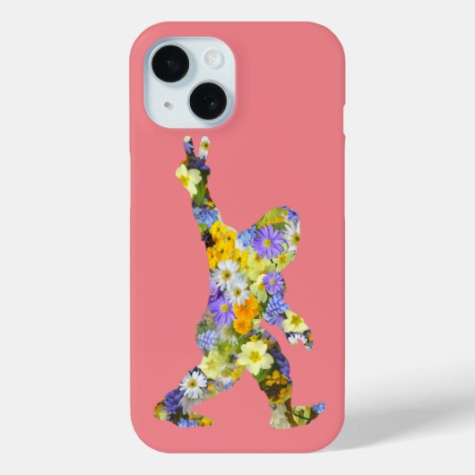 Peace Love Floral Bigfoot Case-Mate iPhone Case (Achterkant)