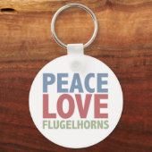 Peace Love Flugelhorns Sleutelhanger (Voorkant)