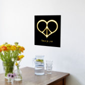 Peace & Love Folie Print (Laag (Keuken))