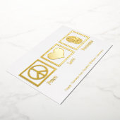 Peace Love Forensics Custom Forensic Lab Gold Folie Feestdagenkaart (Gedraaid)