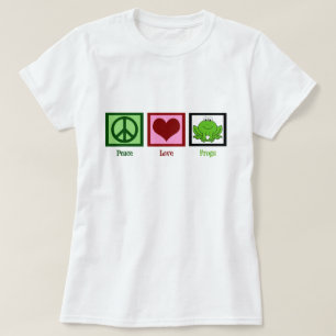 Peace Love Frogs T-shirt
