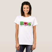 Peace Love Frogs T-shirt (Voorkant volledig)