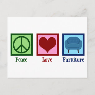 Peace Love Furniture Company Briefkaart