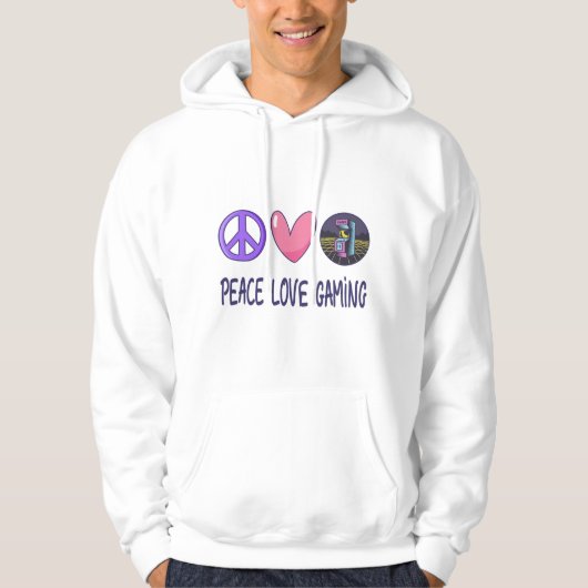 Peace Love Gaming Hoodie (Voorkant)